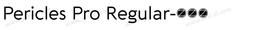 Pericles Pro Regular字体转换